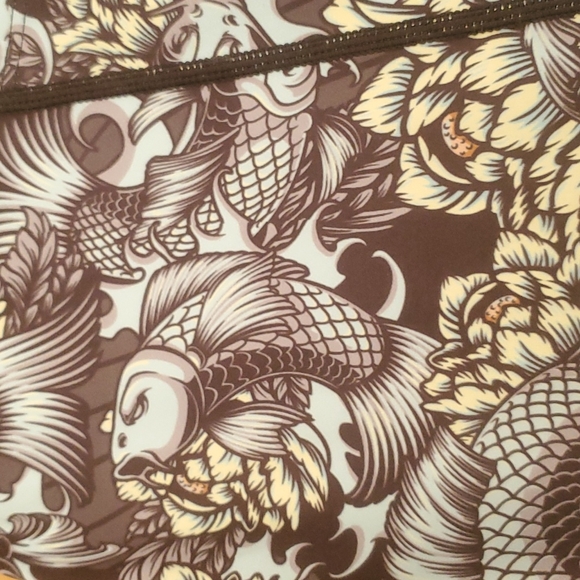 Feed Me Fight Me koi fish leggings size small - Picture 2 of 9